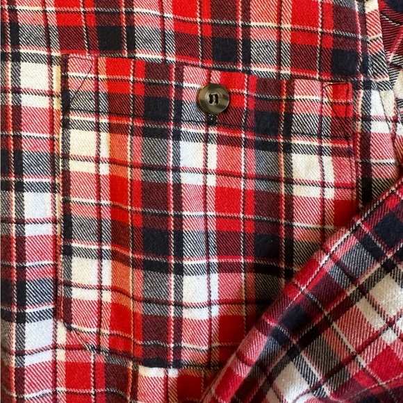 Small Mimi Chica plaid button down flannel - Picture 2 of 2